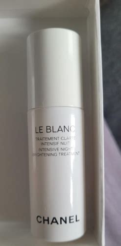 chanel le blanc intensive night brightening treatment reviews